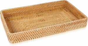 Rattan Tray Rectangular Wicker Basket PA14